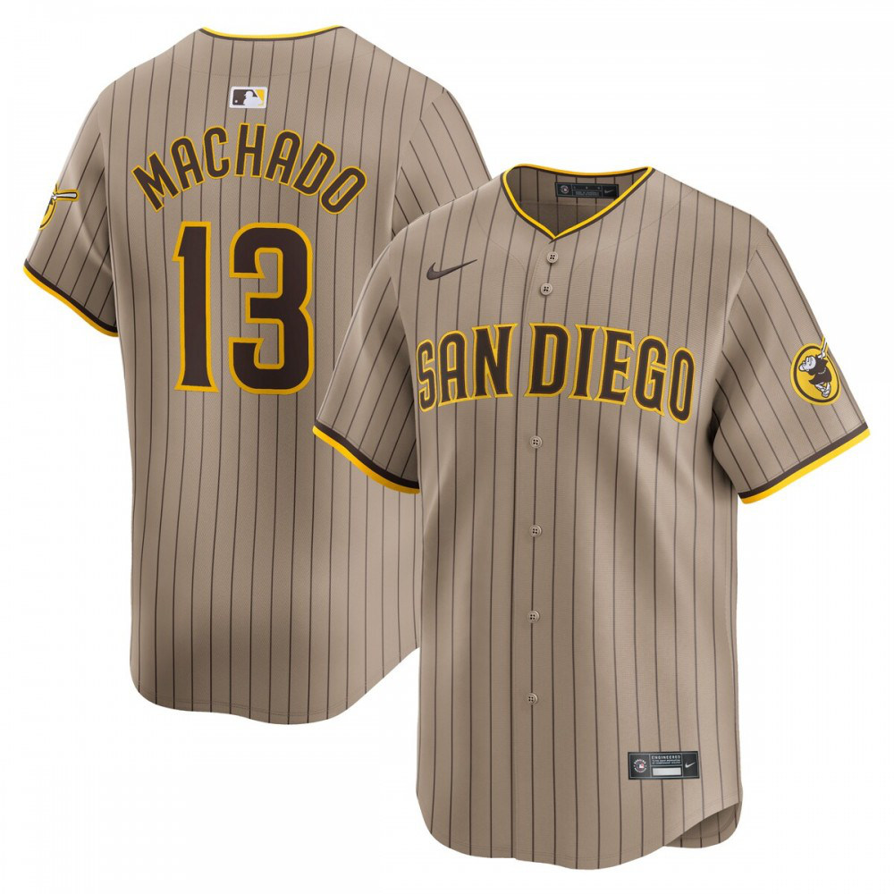 Manny Machado San Diego Padres Alternate Limited Player Jersey – Tan-Pro Kit Vault | Brand New 26/27 Sports Jerseys